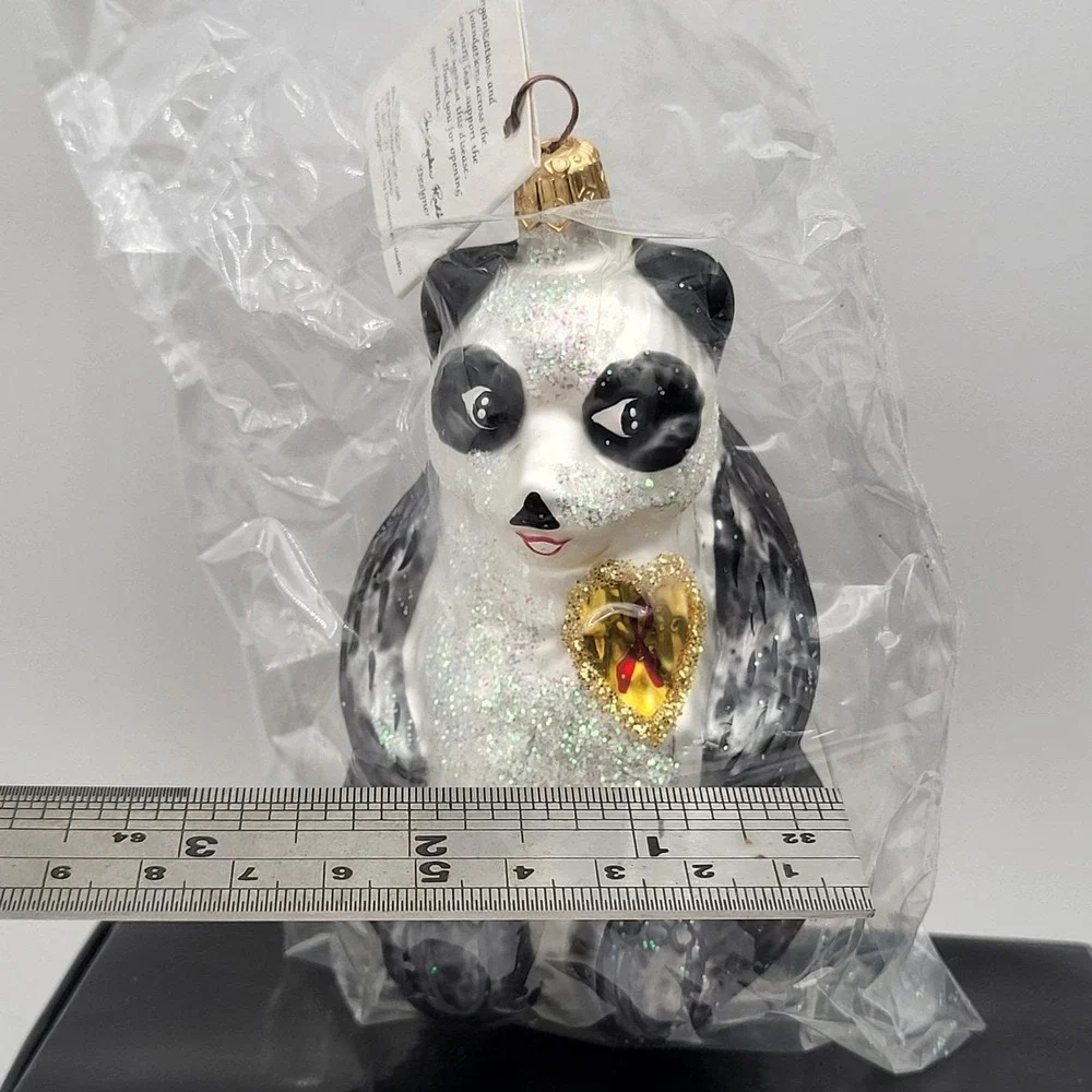Christopher Radko A Winter Bear's Heart 1996 AIDS Awareness Design Ornament NEW!